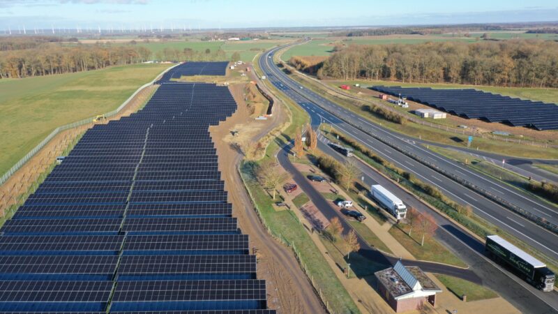 Alles in die Landschaft eingebettet wie dieses Luftbild schön zeigt