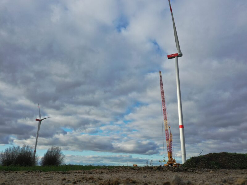 Windpark Jördenstorf wird errichtet